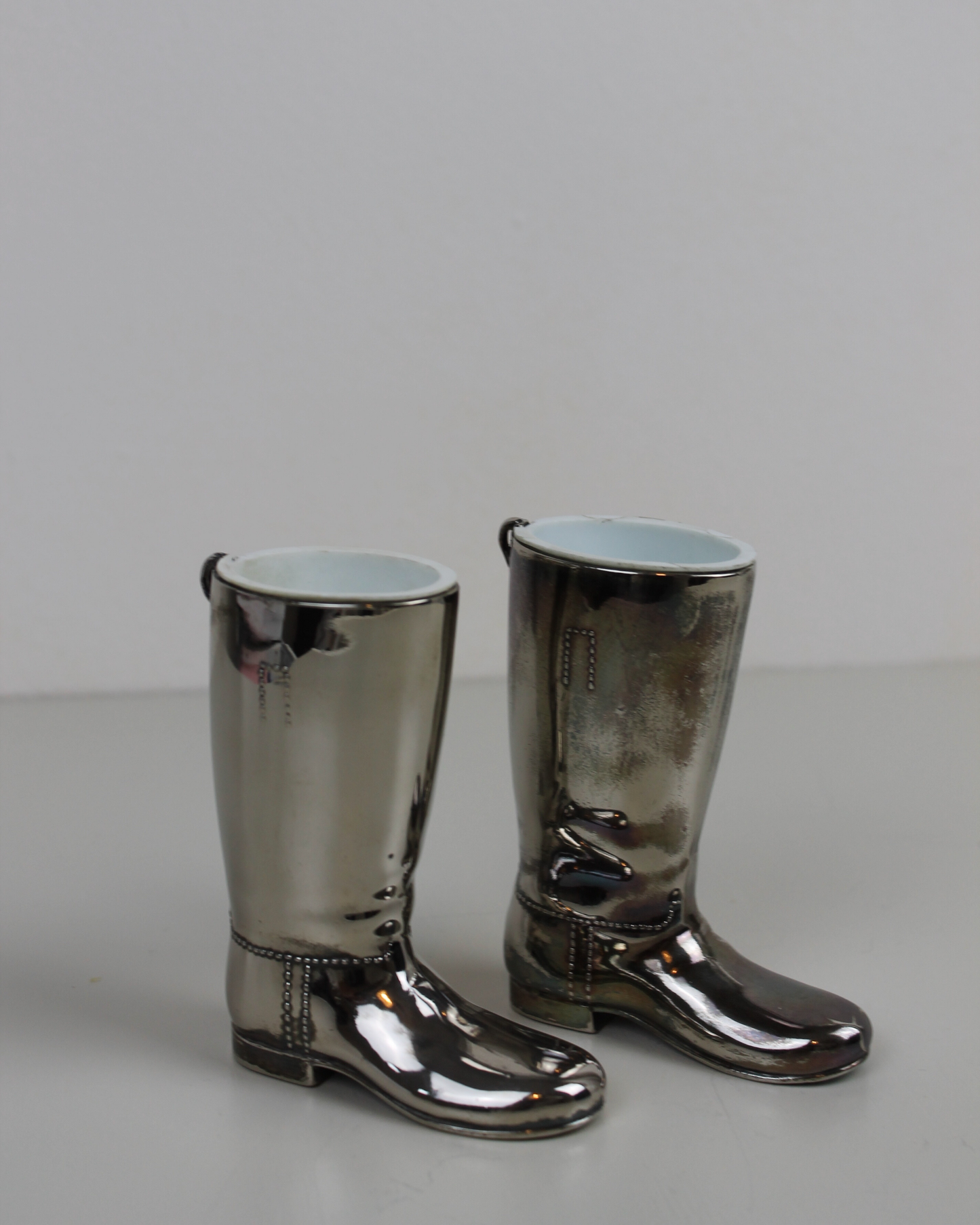 Silver-Plated Mini Riding Boots - The Estate