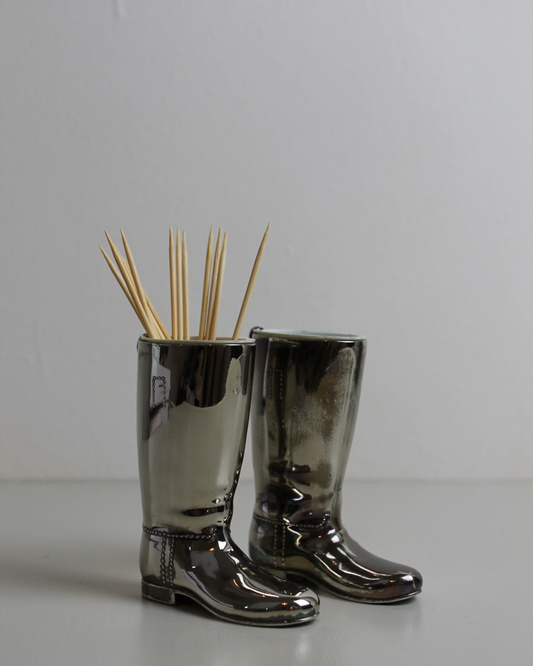 Silver-Plated Mini Riding Boots