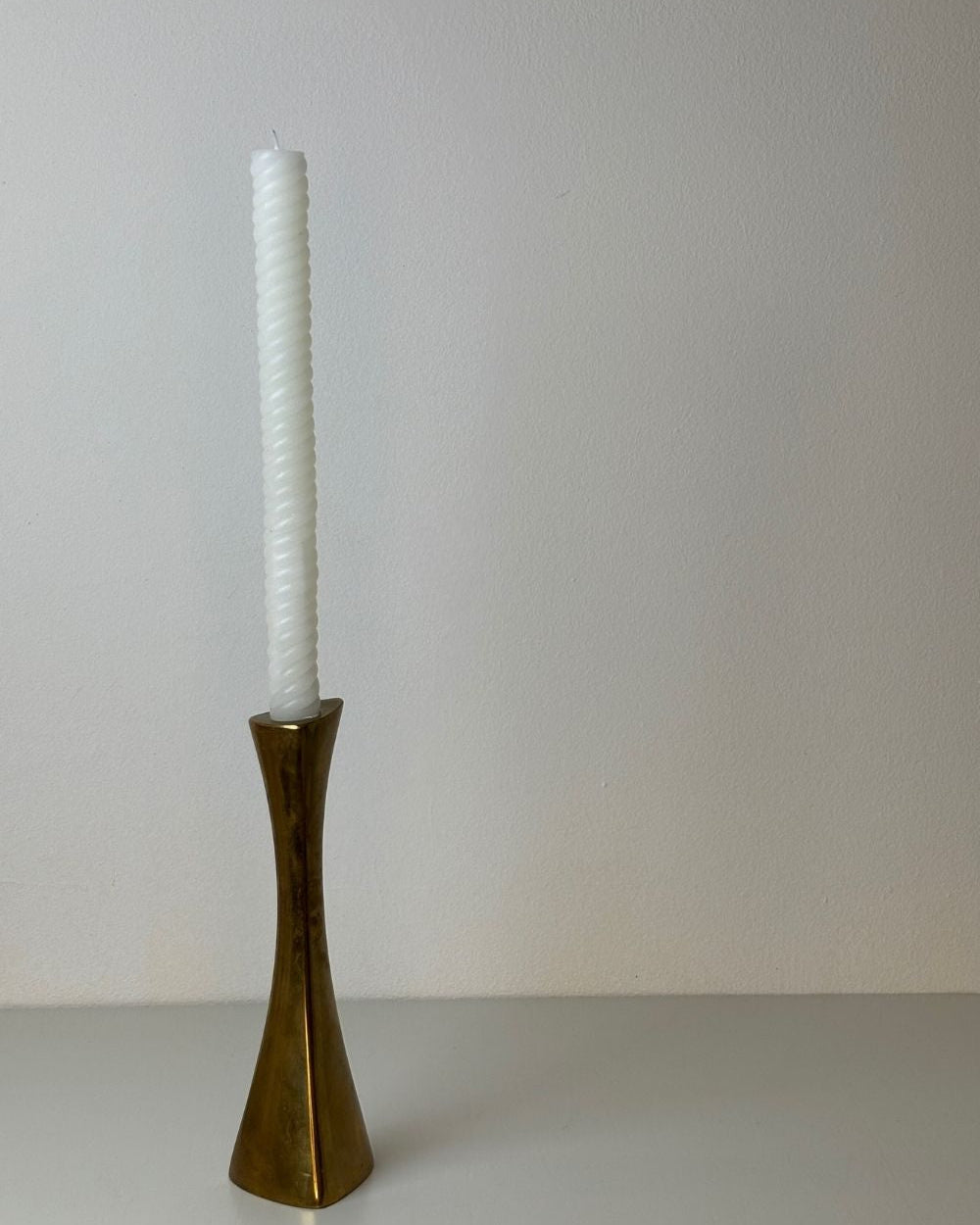 Karl Erik Ytterberg Solid Brass Candle Holder - 1960's - The Estate