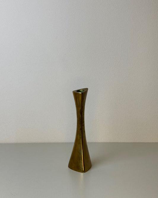 Karl Erik Ytterberg Solid Brass Candle Holder - 1960's - The Estate