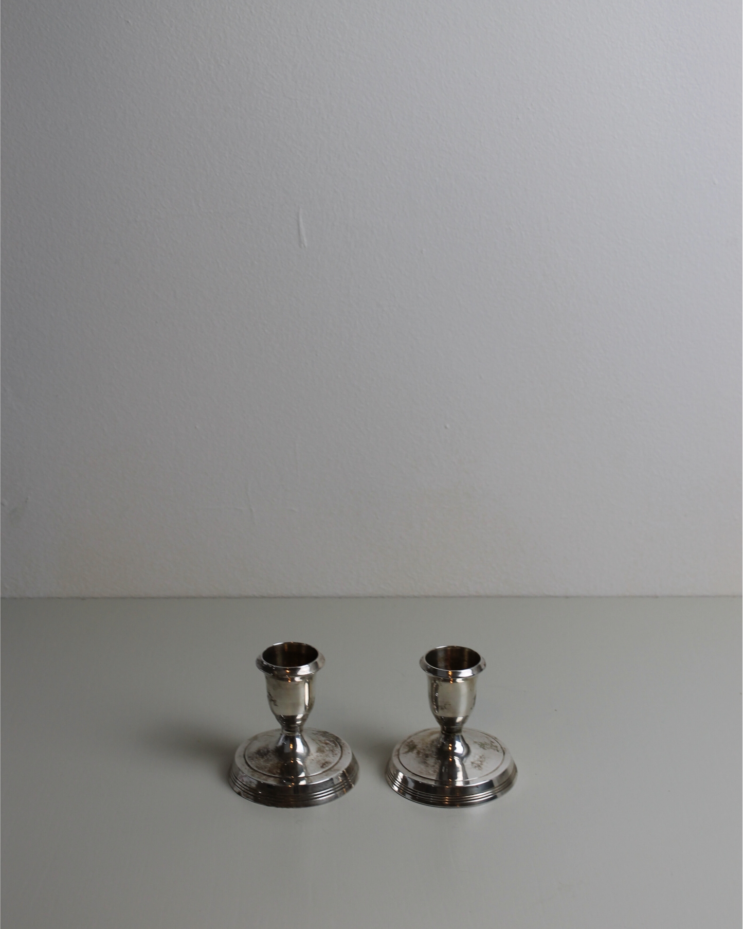Vintage Indian Silver-Plated Candlesticks - The Estate