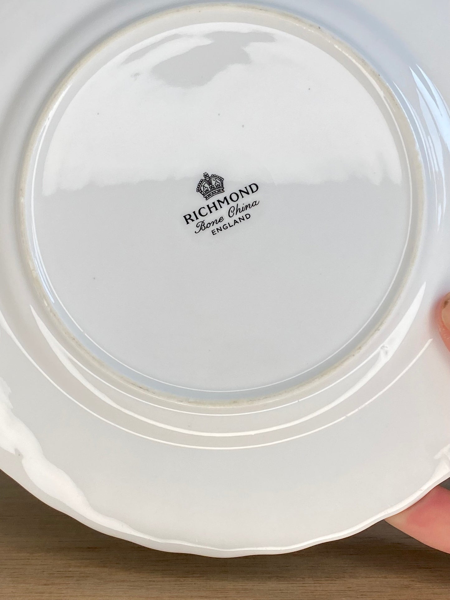 Set of 6 Richmond Bone China Cake Plates – Cherry Blossom Pattern – England - The Estate