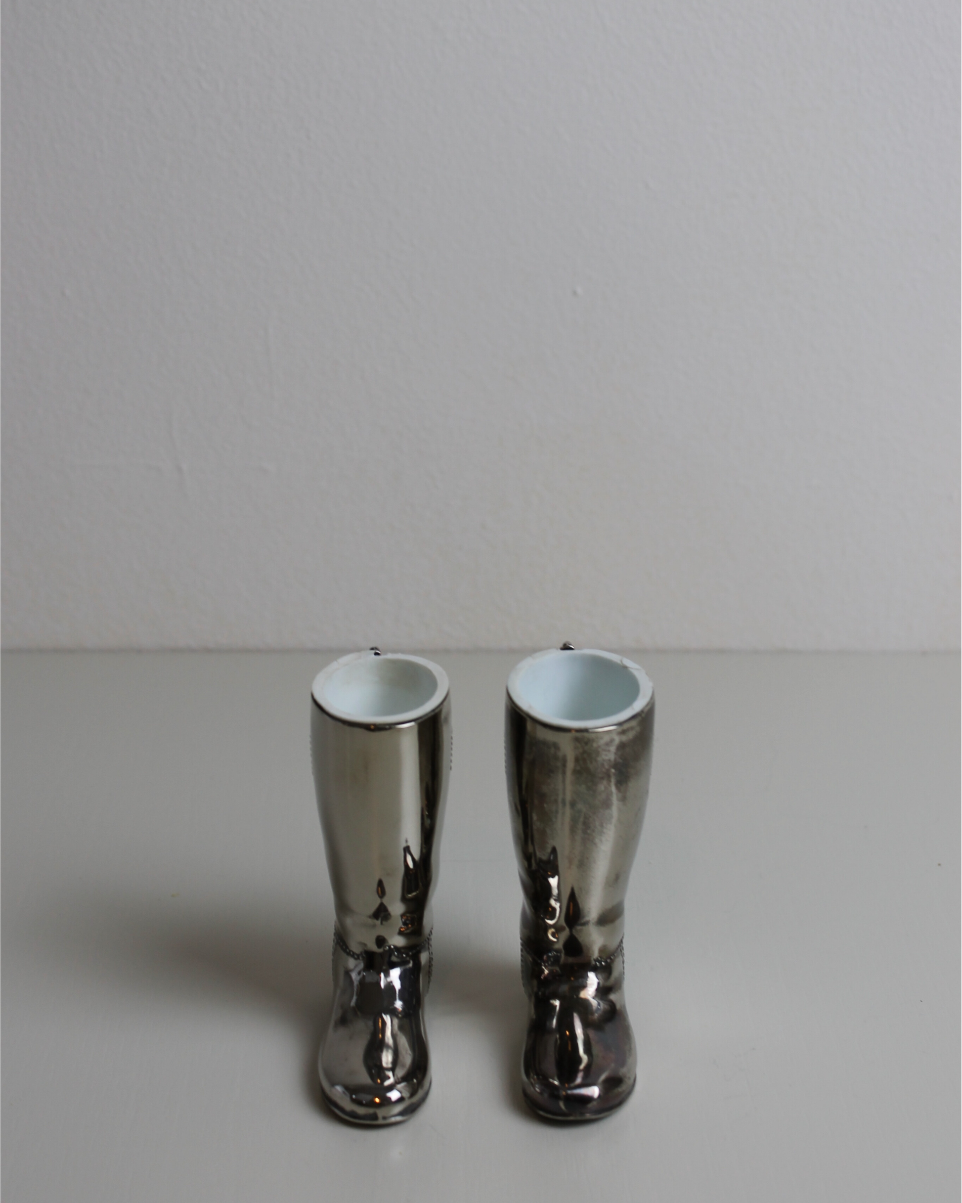 Silver-Plated Mini Riding Boots - The Estate