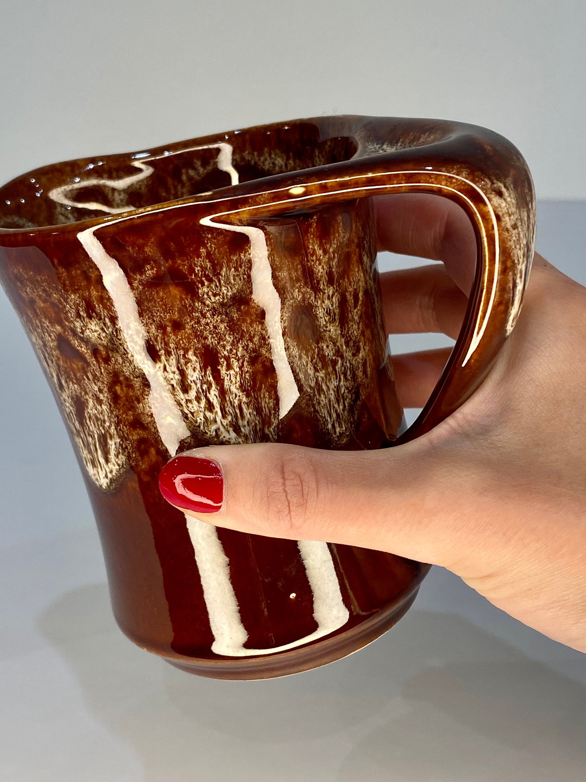 Kernewek Pottery Lava-Glazed Stoneware Jug, Cornwall, 1970s - The Estate